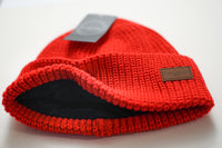 DuSkully - Red Knitted Skullcap - Durag Interior Lining – Duskully